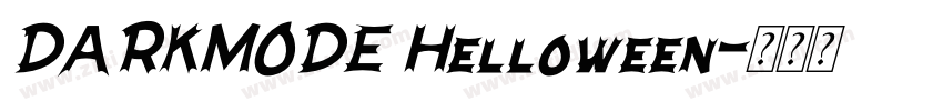 DARKMODE Helloween字体转换 DARKMODE Helloween字体转换